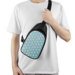 Cute Pink Llama Pattern Print Chest Bag