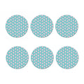 Cute Pink Llama Pattern Print Coaster Set