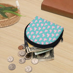 Cute Pink Llama Pattern Print Coin Purse