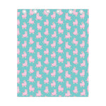 Cute Pink Llama Pattern Print Curtain