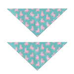 Cute Pink Llama Pattern Print Dog Bandana