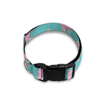 Cute Pink Llama Pattern Print Dog Collar