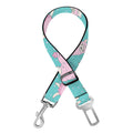 Cute Pink Llama Pattern Print Dog Seat Belt