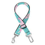 Cute Pink Llama Pattern Print Dog Seat Belt