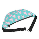 Cute Pink Llama Pattern Print Fanny Pack