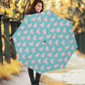 Cute Pink Llama Pattern Print Foldable Umbrella