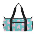 Cute Pink Llama Pattern Print Gym Bag
