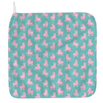 Cute Pink Llama Pattern Print Hand Towel