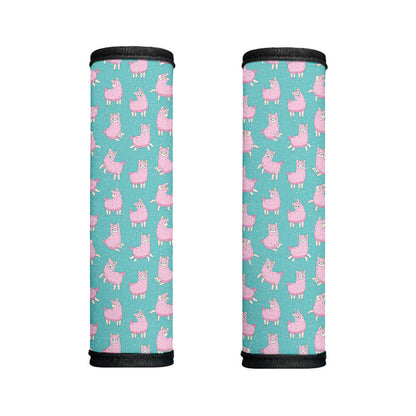 Cute Pink Llama Pattern Print Handle Covers