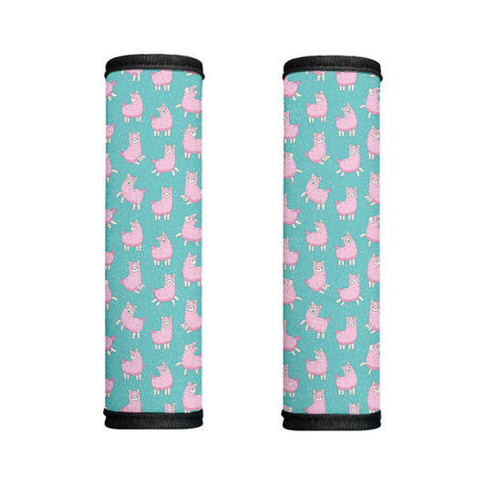 Cute Pink Llama Pattern Print Handle Covers