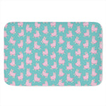 Cute Pink Llama Pattern Print Indoor Door Mat