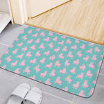 Cute Pink Llama Pattern Print Indoor Door Mat