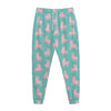 Cute Pink Llama Pattern Print Jogger Pants