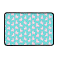 Cute Pink Llama Pattern Print Kitchen Mat