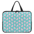 Cute Pink Llama Pattern Print Laptop Sleeve With Handle