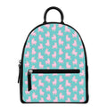 Cute Pink Llama Pattern Print Leather Backpack