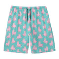Cute Pink Llama Pattern Print Men's Swim Trunks