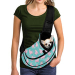 Cute Pink Llama Pattern Print Pet Sling Carrier