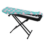Cute Pink Llama Pattern Print Piano Keyboard Cover