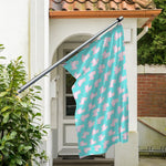 Cute Pink Llama Pattern Print Polyester Flag