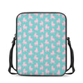 Cute Pink Llama Pattern Print Rectangular Crossbody Bag