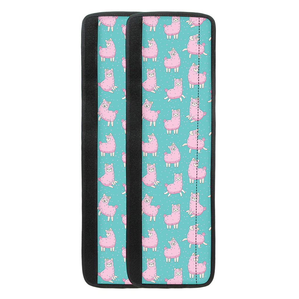 Cute Pink Llama Pattern Print Refrigerator Handle Covers