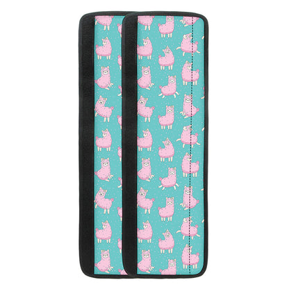 Cute Pink Llama Pattern Print Refrigerator Handle Covers