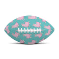 Cute Pink Llama Pattern Print Rugby Ball