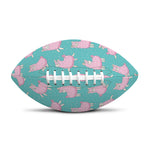 Cute Pink Llama Pattern Print Rugby Ball