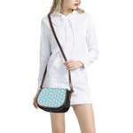 Cute Pink Llama Pattern Print Saddle Bag