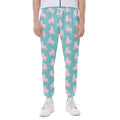 Cute Pink Llama Pattern Print Joggers