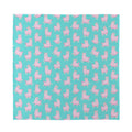 Cute Pink Llama Pattern Print Silk Bandana