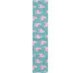 Cute Pink Llama Pattern Print Table Runner