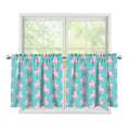Cute Pink Llama Pattern Print Tier Curtains