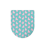 Cute Pink Llama Pattern Print Toilet Lid Cover