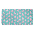 Cute Pink Llama Pattern Print Towel
