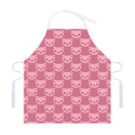 Cute Pink Pig Pattern Print Adjustable Apron