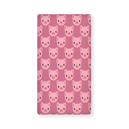 Cute Pink Pig Pattern Print Baby Crib Sheet