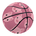 Cute Pink Pig Pattern Print Basketball