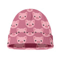 Cute Pink Pig Pattern Print Beanie