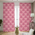 Cute Pink Pig Pattern Print Dimout Pencil Pleat Curtains