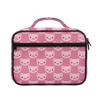 Cute Pink Pig Pattern Print Briefcase Bible Bag