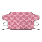 Cute Pink Pig Pattern Print Car Windshield Snow Cover