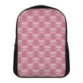 Cute Pink Pig Pattern Print Casual Backpack