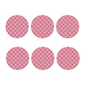 Cute Pink Pig Pattern Print Coaster Set