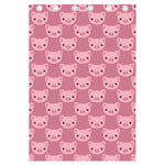 Cute Pink Pig Pattern Print Curtain