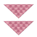 Cute Pink Pig Pattern Print Dog Bandana