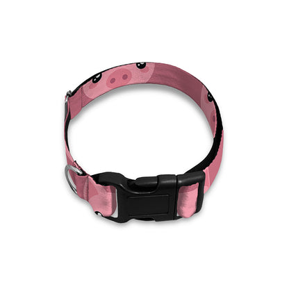 Cute Pink Pig Pattern Print Dog Collar