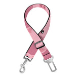 Cute Pink Pig Pattern Print Dog Seat Belt
