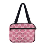 Cute Pink Pig Pattern Print Double Strap Bible Bag